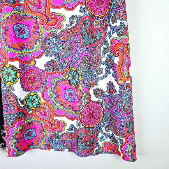 Jude Connally Beth Captiva Paisley Shift Dress, Made in the USA, NWOT, Sz L - Picture 8 of 10
